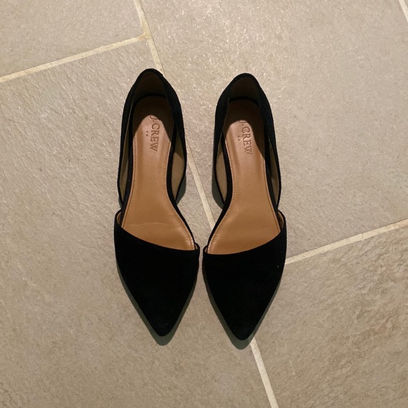 J Crew Zoe suede d’orsay flats